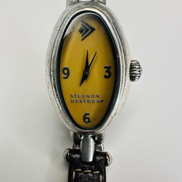 Silpada Watch with Leather Link Bracelet - Picture 2 of 8